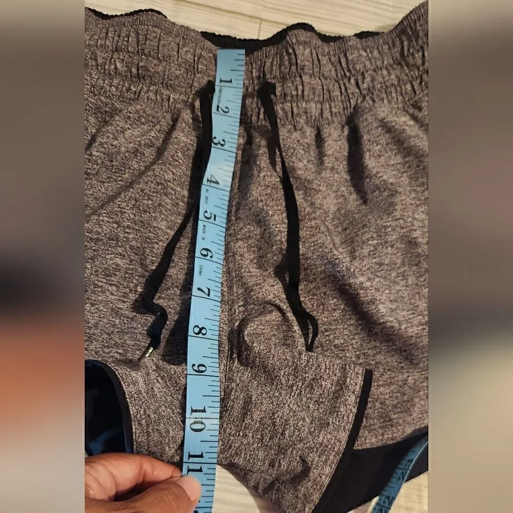 Lululemon Athletica Choose a Side Shorts Black and Heather Gray Size 4